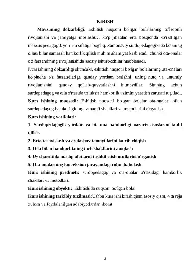 Eshitishida nuqsoni bo'lgan bolalarning ota-onasi bilan surdopedagog hamkorligi 3