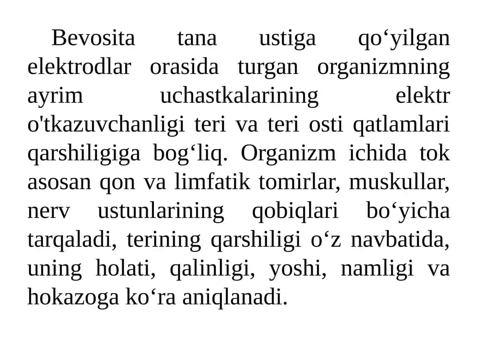 TIRIK ORGANIZMLARDA ELEKTR TOKI TERMIZ– 2020 3