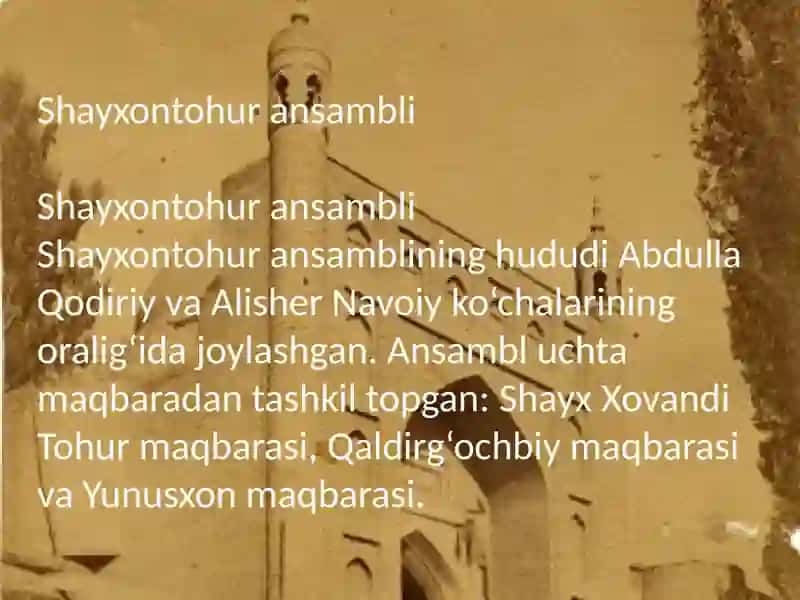 Toshkentdagi me'moriy obidalar 3