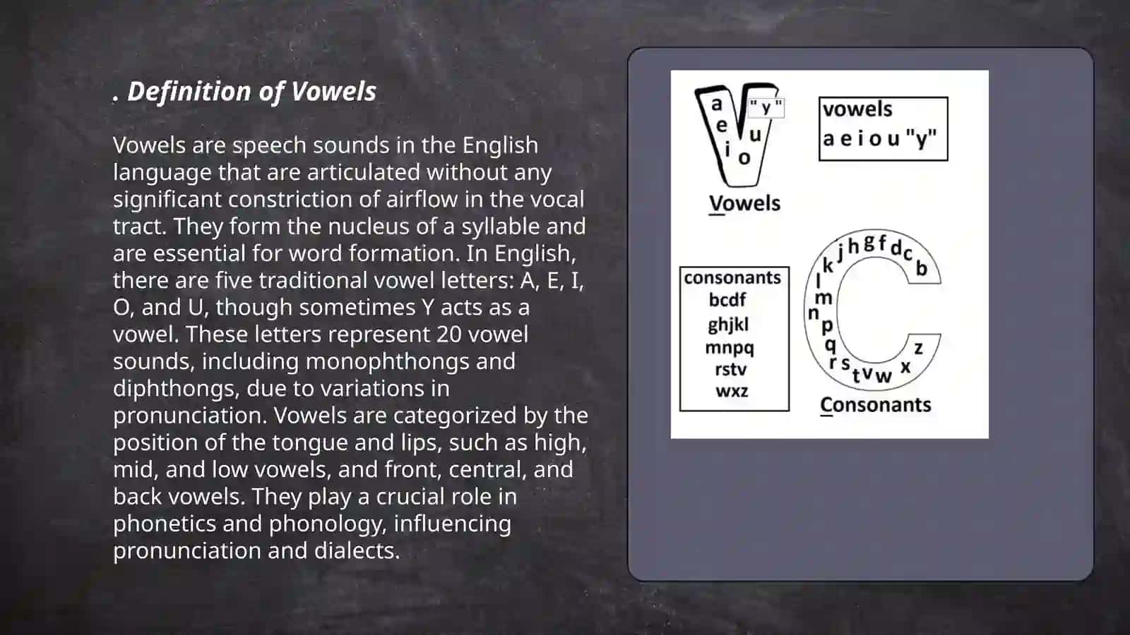 About Consonents and Vowels 3