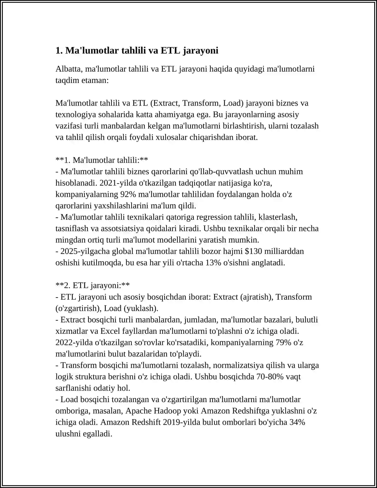 KATTA MA’LUMOTLAR TIZIMLARI VA ETLGA MA’LUMOTLARNI KIRITISH 3