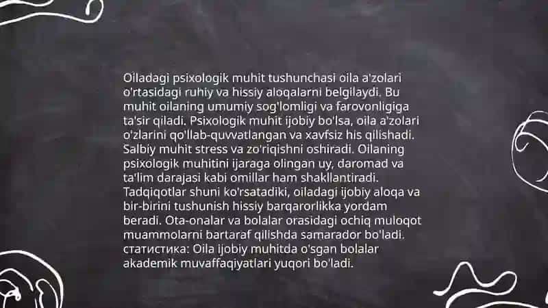 Oiladagi psixologik muhitning bola tarbiyasiga bòlgan ta'siri 3