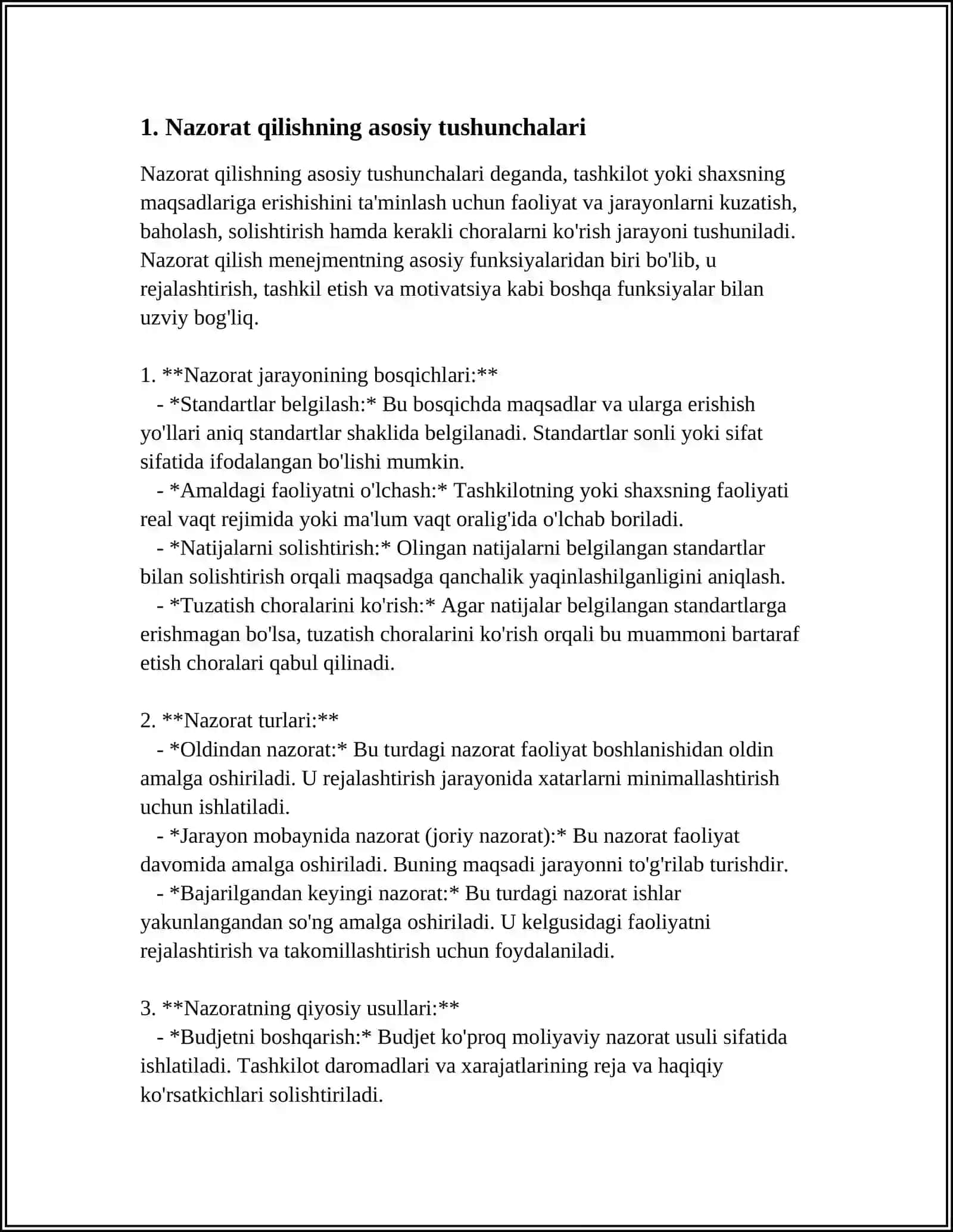 NAZORAT QILISHGA TAYYORGARLIK VA UNING BOSQICHLARI 3