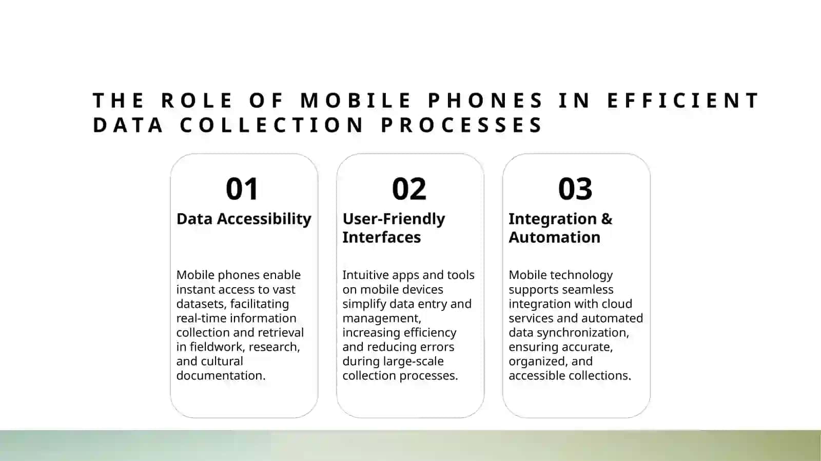The Role of Mobile Phones in Efficient Data Collection Processes 3