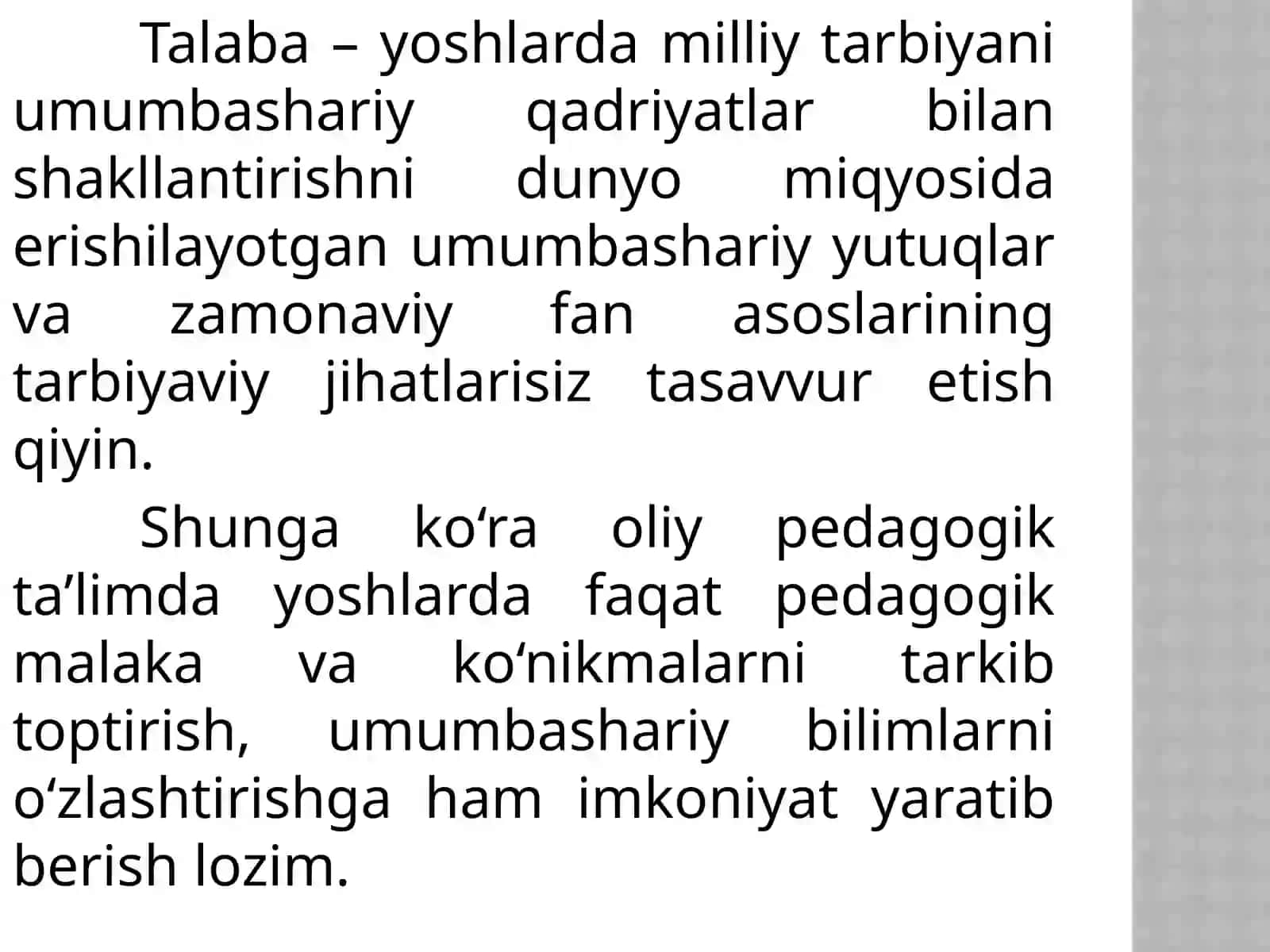 Xalq pedagogikasining didaktik va tarbiyaviy imkonyatlari 3