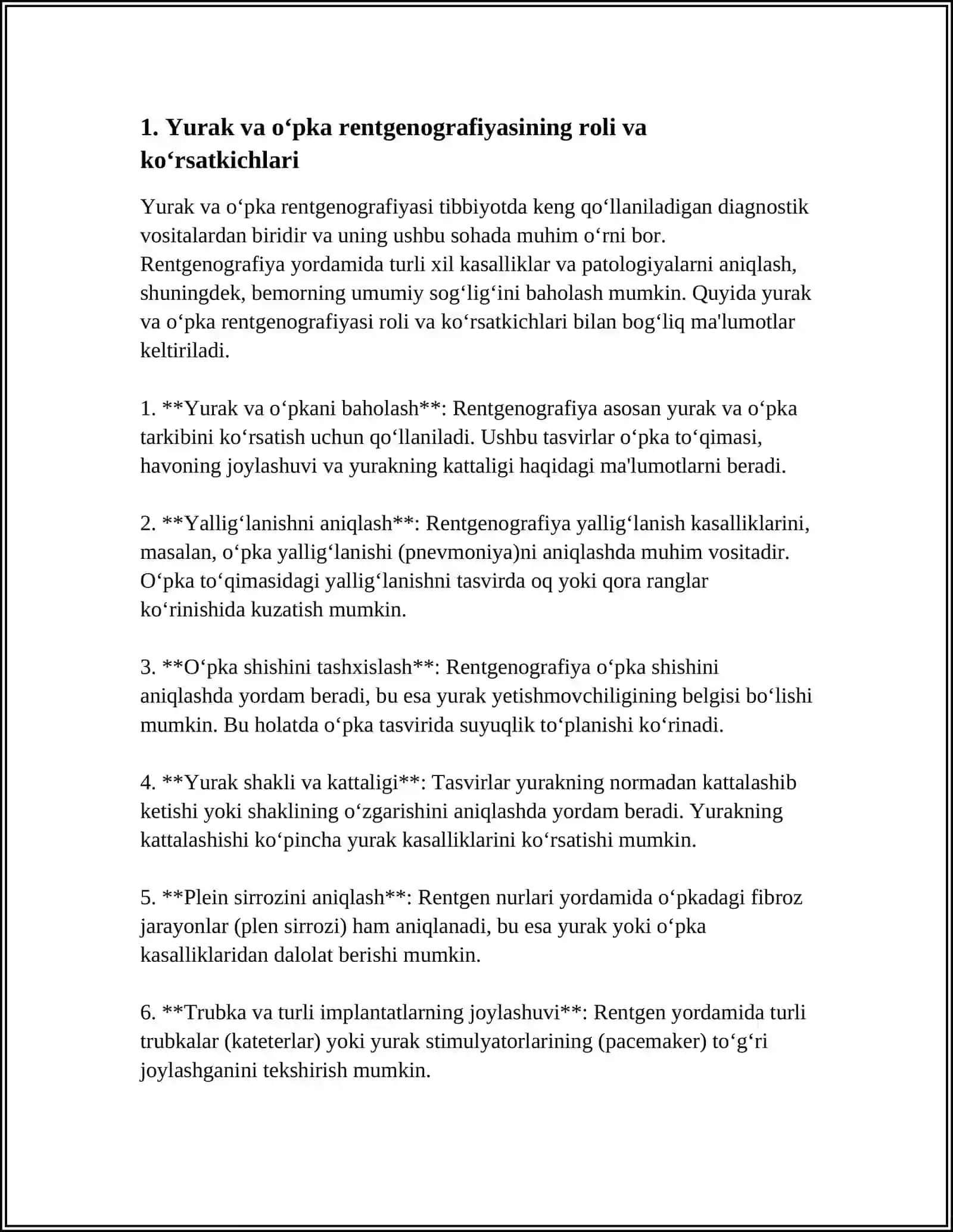 YURAK-QON TOMIR TIZIMI KASALLIKLARINING NUR DIAGNOSTIKASI 3