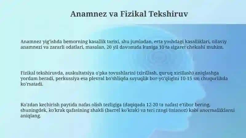 Nafas olish tizimi kasalliklarida bemorlarni kuzatish va parvarish qilish 3