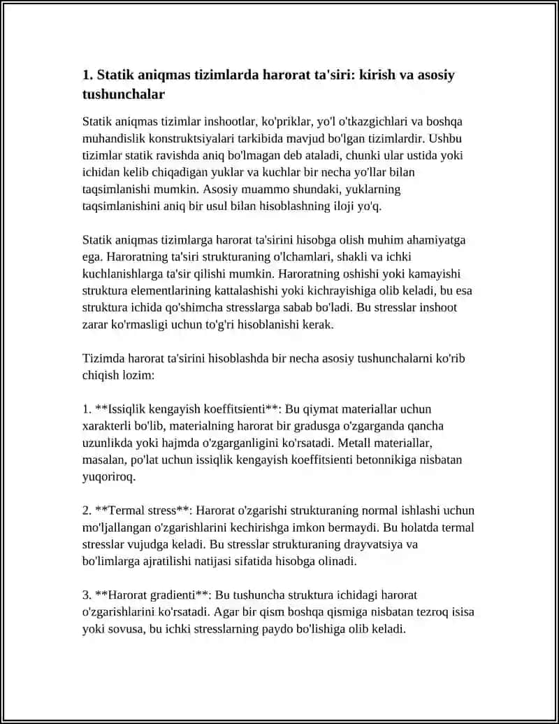 STATIK ANIQMAS SISTEMALARNI TEMPERATURAGA TA'SIRINI HISOBLASH 3