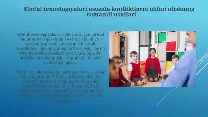 Boshlangʻich sinflarda pedagogik konfiliktlarni modulli texnalogiya asosida bartaraf etish shakli 3