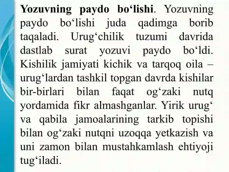 O‘zbek yozuvi va alifbo tarixi 3