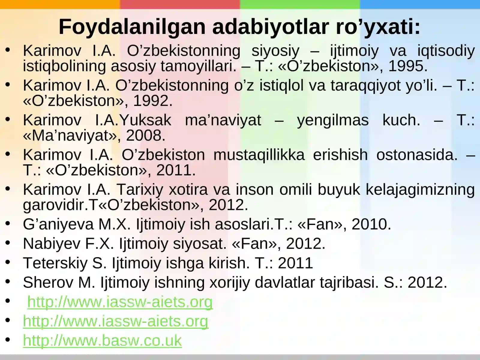 AQShda ijtimoiy ish sohasini rivojlanish va taraqqiyot bosqichlari 3