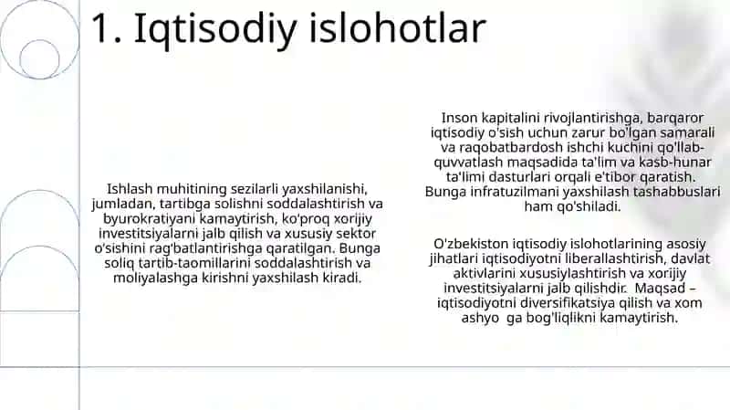 Yangi Oʻzbekistonda amalga oshirilayotgan islohotlar 3