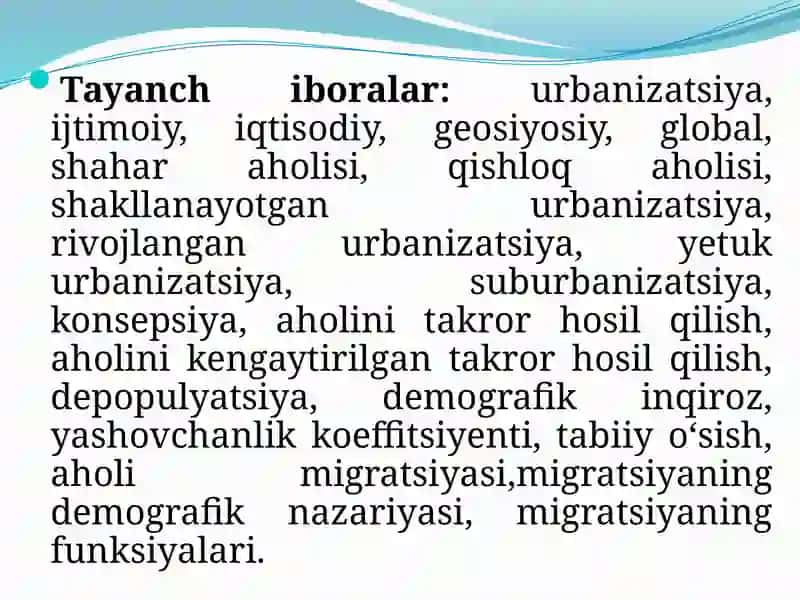 URBANIZATSIYA 3
