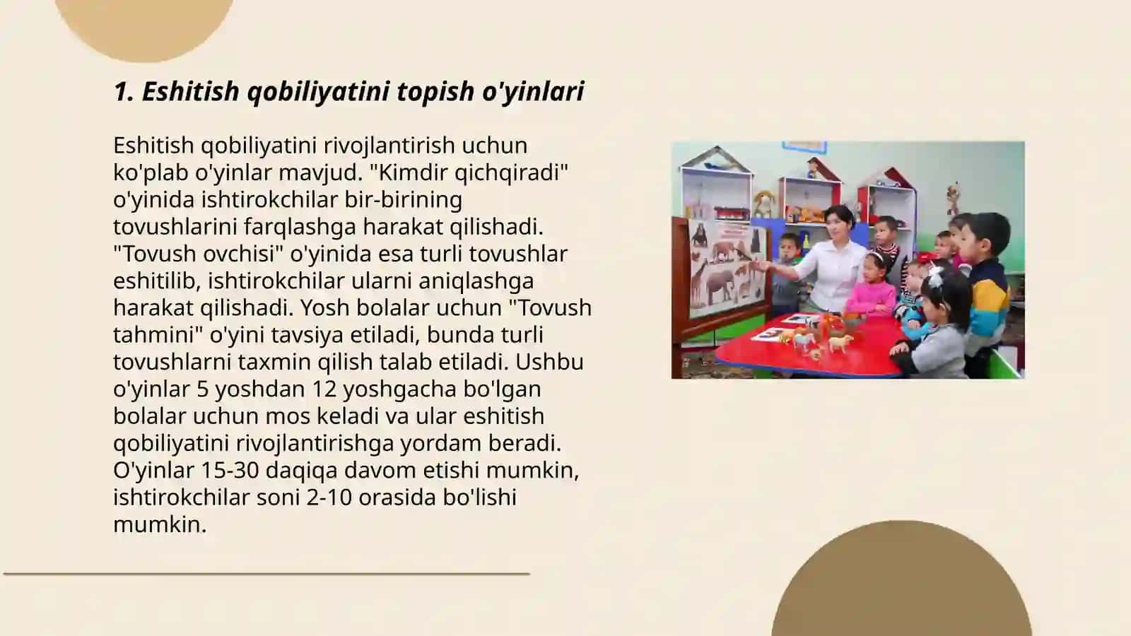 Kohlear implantatsiya qilingan oʻquvchilar uchun eshitish idrokini rivojlantiruvchi 10 ta oʻyin 3