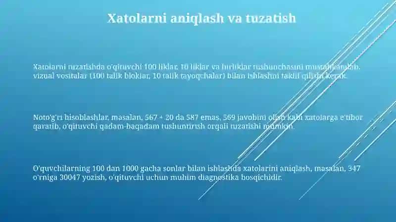 1000 ichida sonlar niomerlashni o'rgatish 3