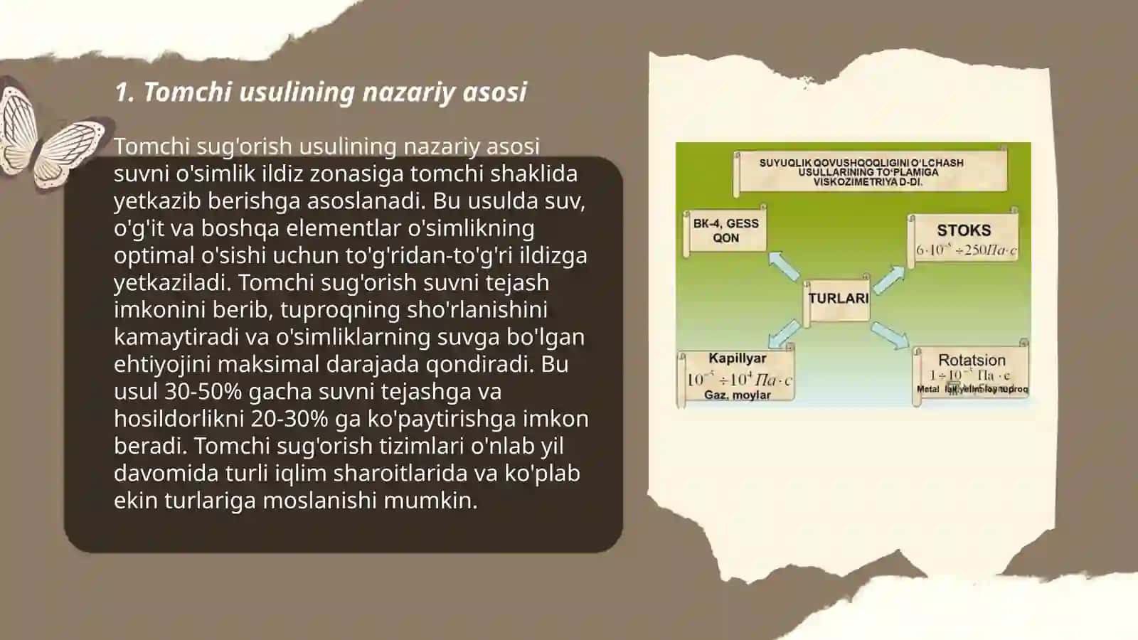 Tomchi usuli bilan suyuqlikning sirt taranglik koeffisientini aniqlash 3