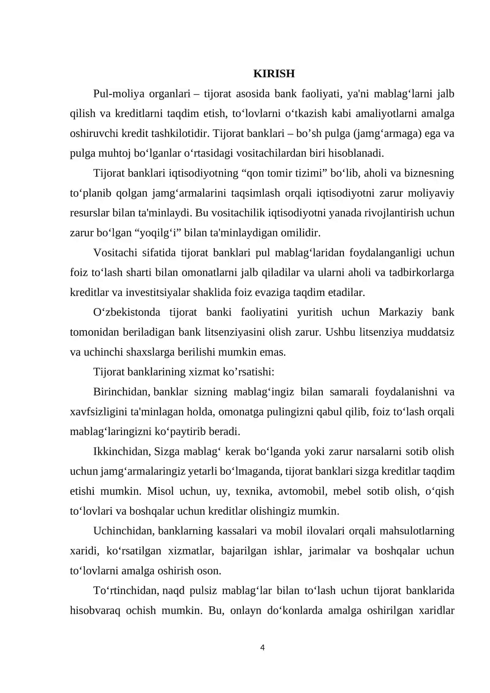 PUL-MOLIYA ORGANLARI VA MOLIYA BOZORI 3