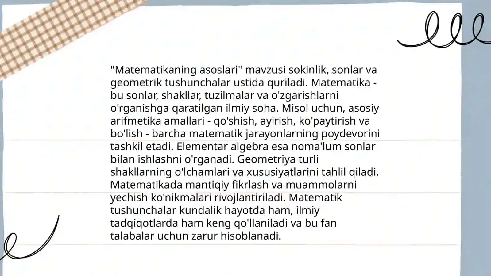 Matematikaning asoslari 3