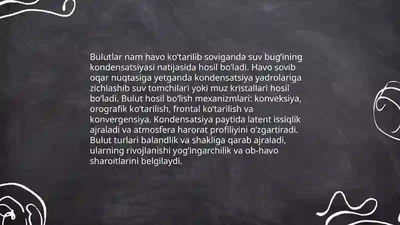 Bulitlar hosil bulishi 3