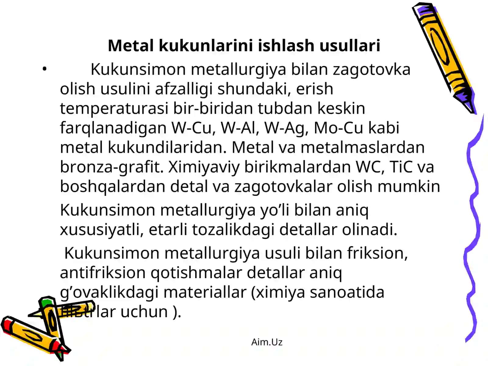 Kukun mеtаllurgiyasi 3