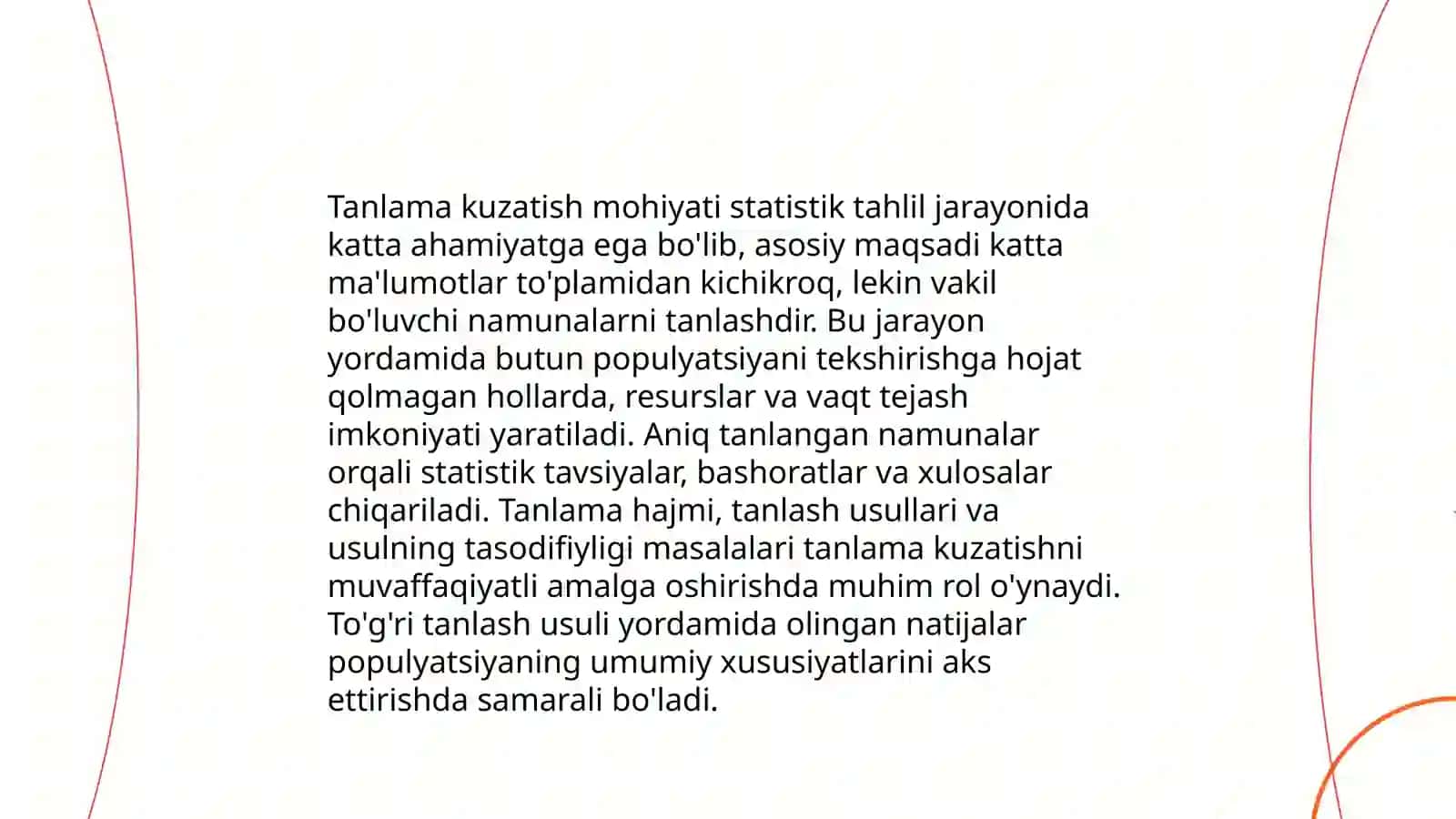 Tanlama kuzatish mohiyati, uni qo’llash sabablari va afzalliklari 3