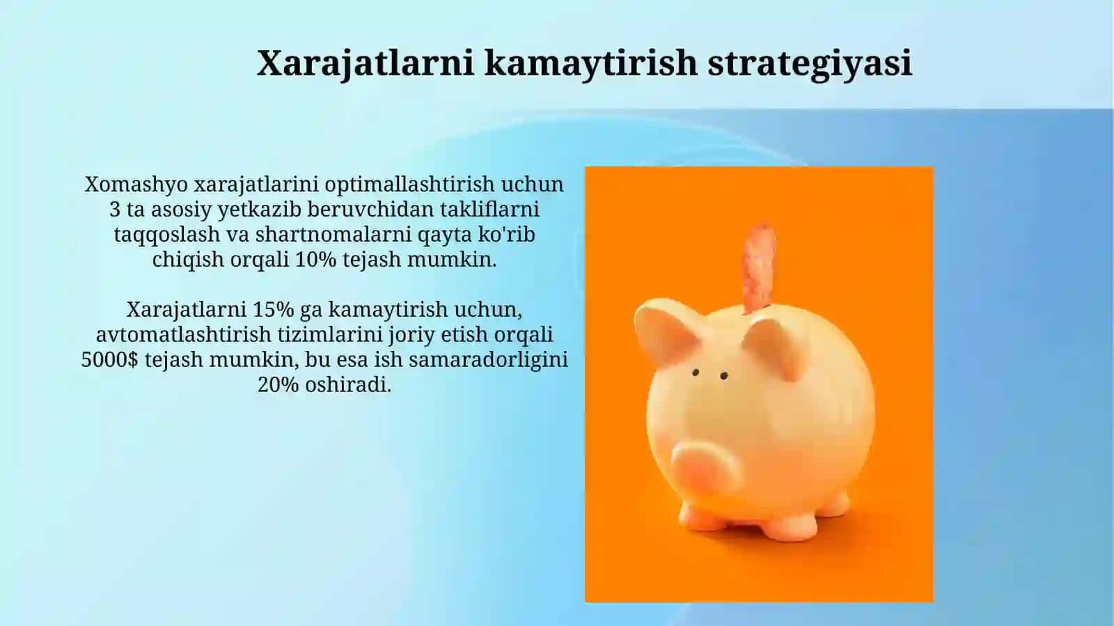 Xarajatlar Hisobi va Optimallashtirish 3
