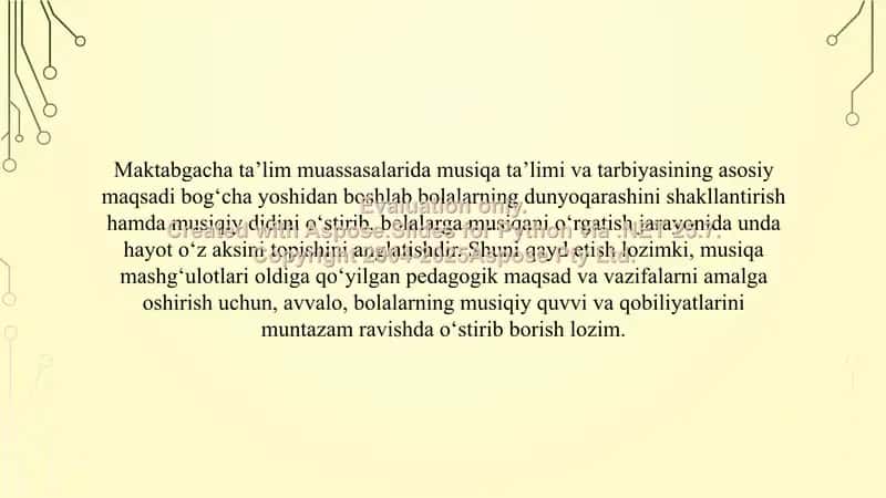 Maktabgacha ta’lim tashkilotlarida musiqaviy tarbiyaning maqsad va vazifalari 3