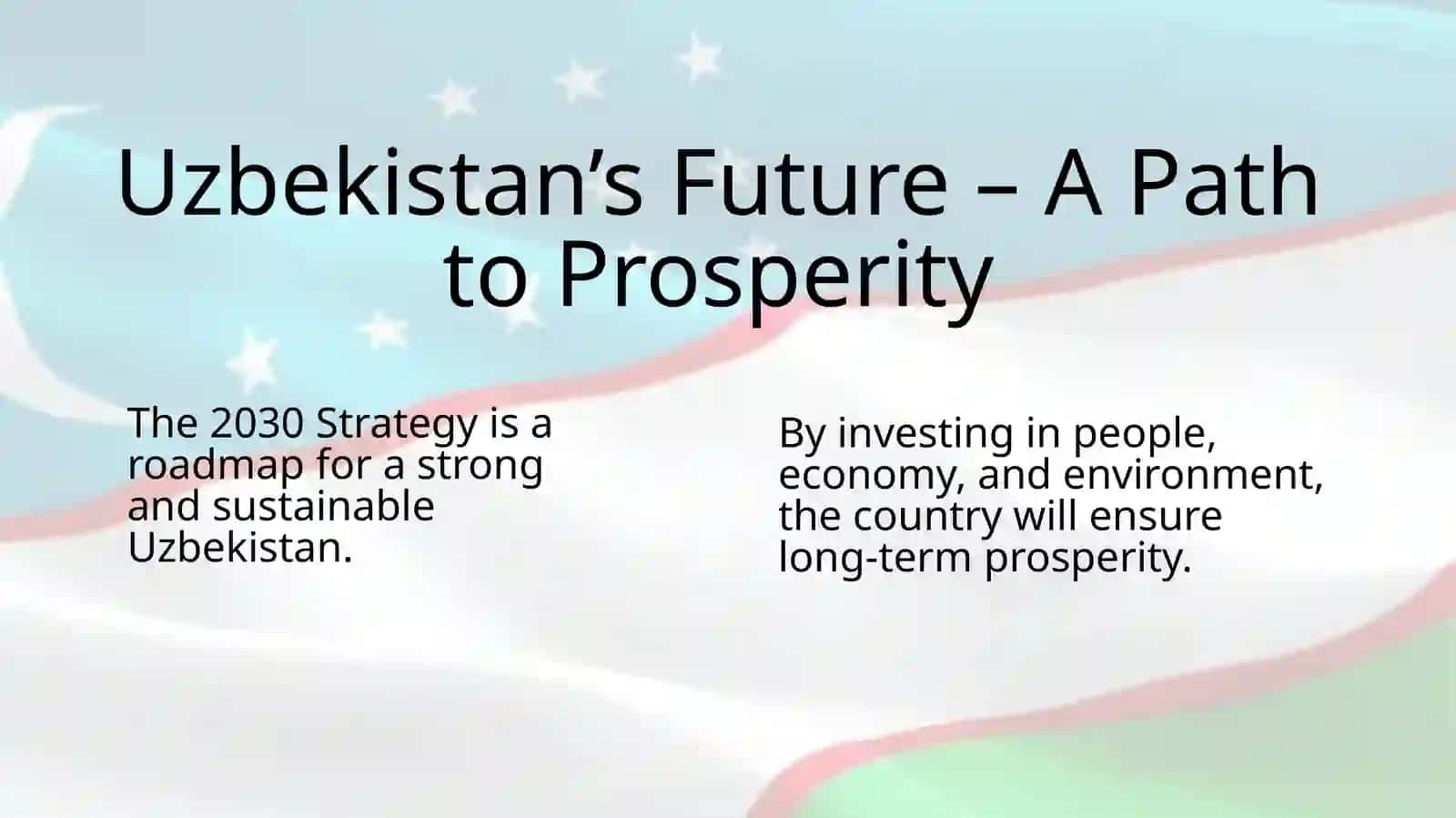 Uzbekistan 2030 Strategy 3