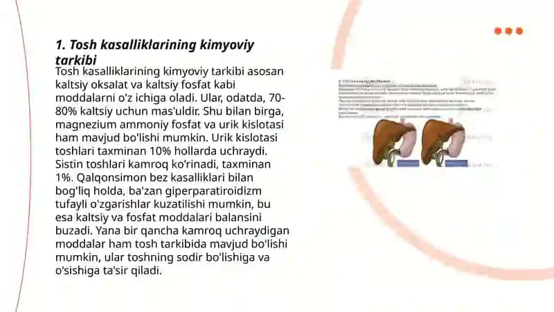 Tosh kasalliklarining kimyoviy xossalari 3