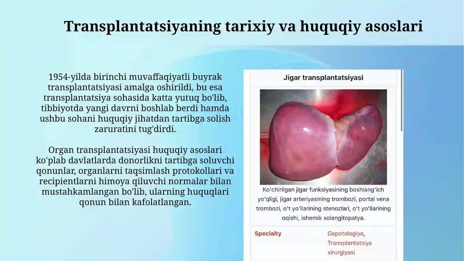 Transplantatsiya Ekologik Jarayonlarida 3