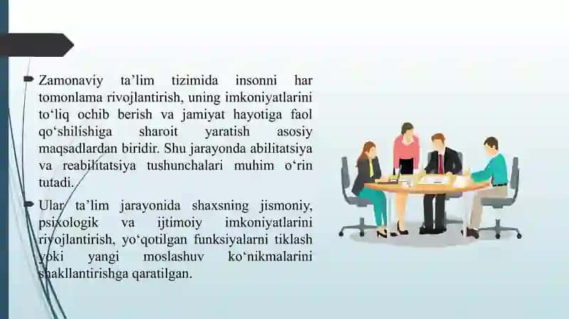 TA'LIM VOSITASIDA ABILITATSIYA VA REABILITASIYANING MOHIYATI VA MA'NOSI. 3