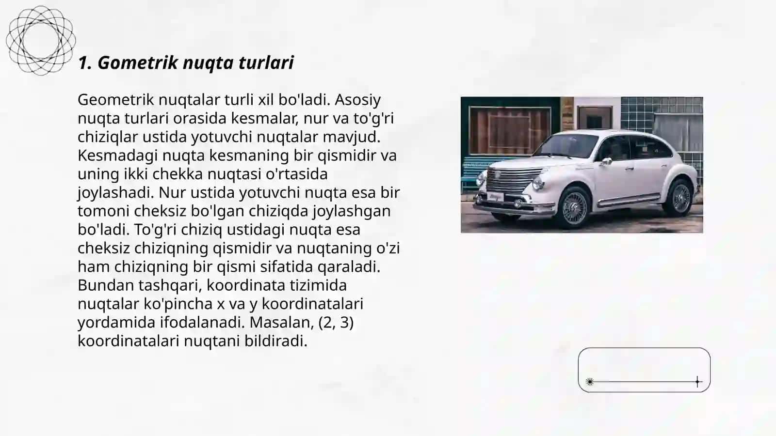 Gometrik nuqta turlari 3