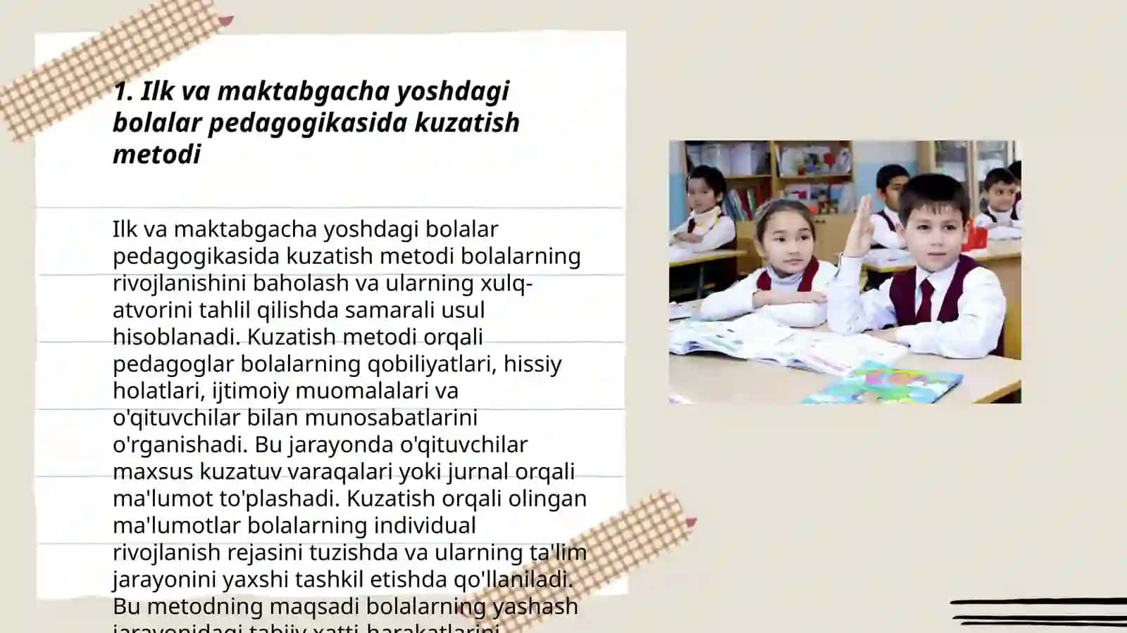 Ilk va maktabgacha yoshdagi bolalar pedagogikasi fanining tadqiqot metodlari 3