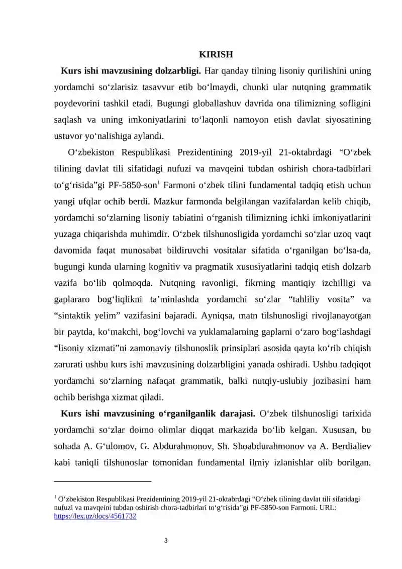 Yordamchi soʻzlarning lisoniy tabiati 3