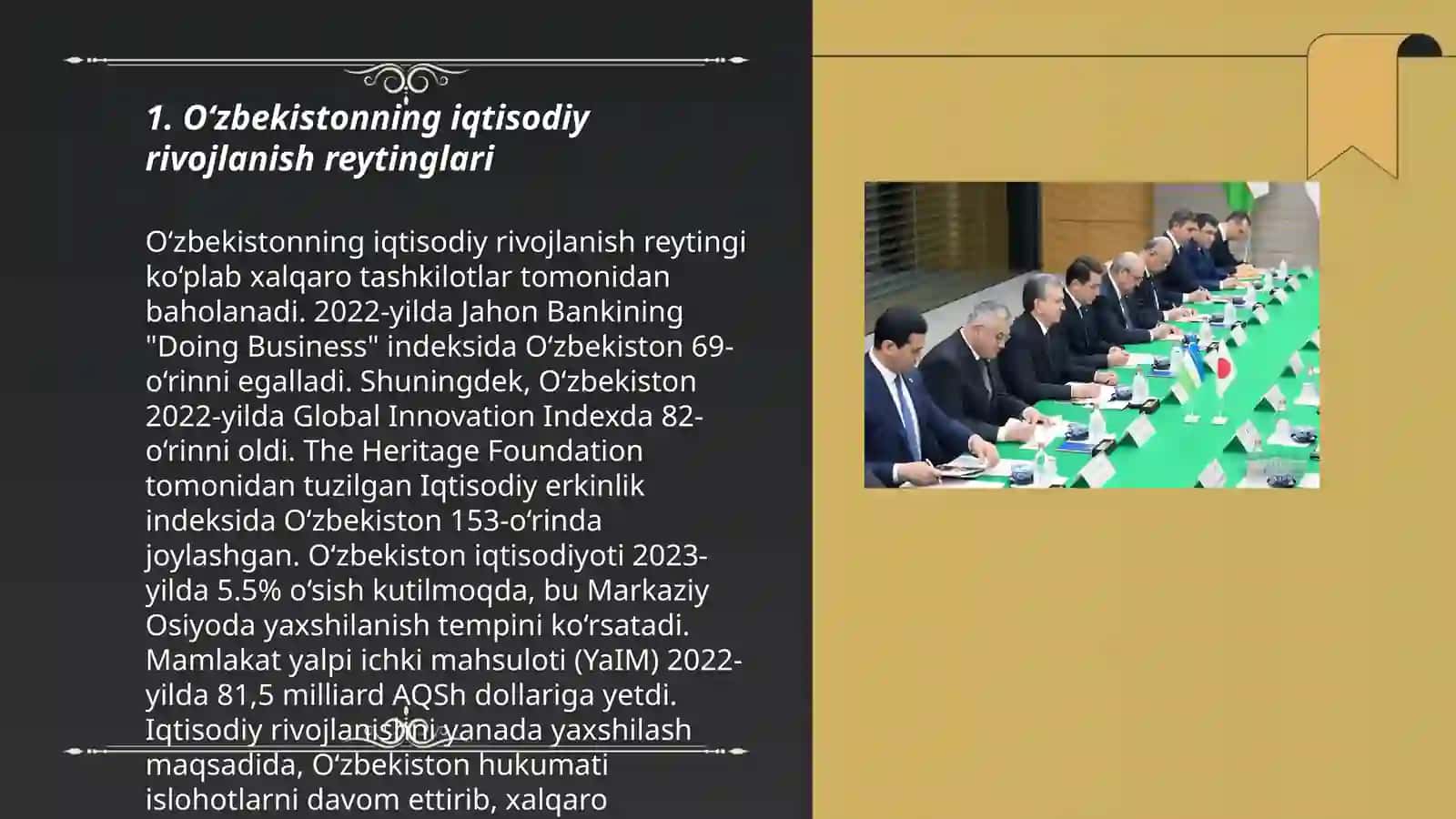 Iqtisodiy va ijtimoiy sohadagi ustuvor halqaro reytinglar va ularga O’zbekistonning integratsiyalashuvi 3