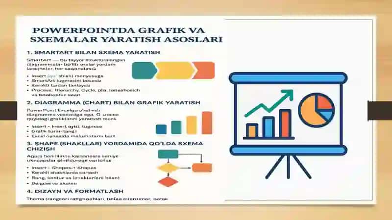 POWER POINTDA ANIMATSIYAVIY GRAFIK VA SXEMALAR TUZISH 3