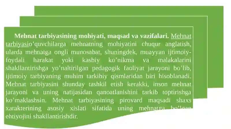 MEHNAT, JISMONIY, ESTETIK, EKOLOGIK VA IQTISODIY TARBIYA 3