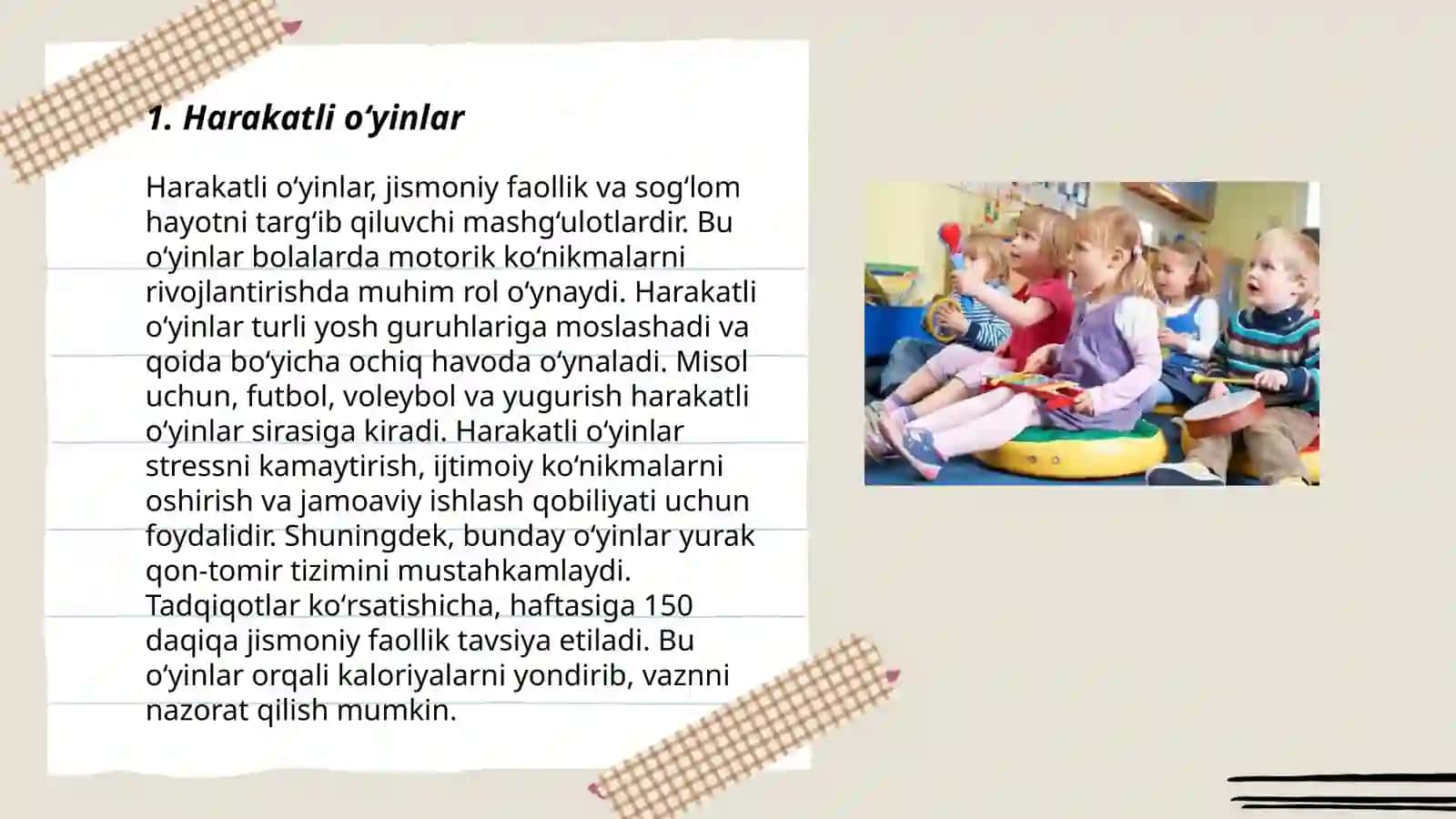 Maktabgacha taʼlim tashkilotlarida koʻngil ochar oʻyinlar 3