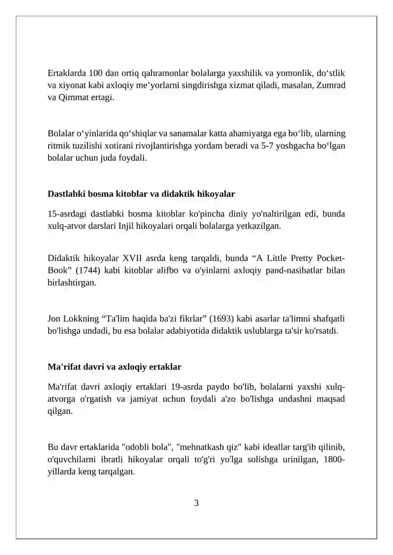 Bolalar kitobxonligi tarixi 3