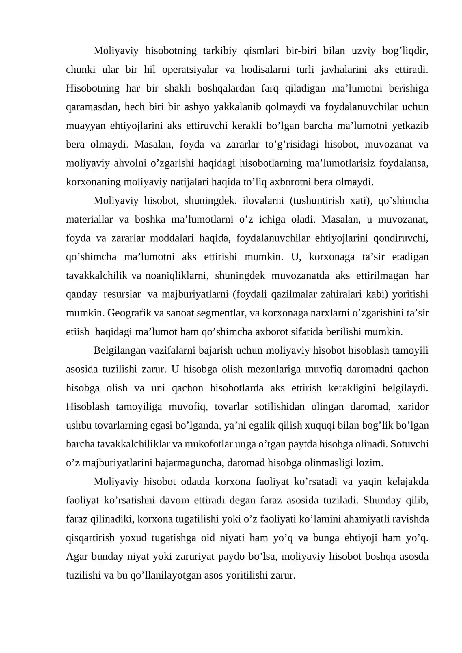 Moliyaviy hisobotning konseptual asoslari 3