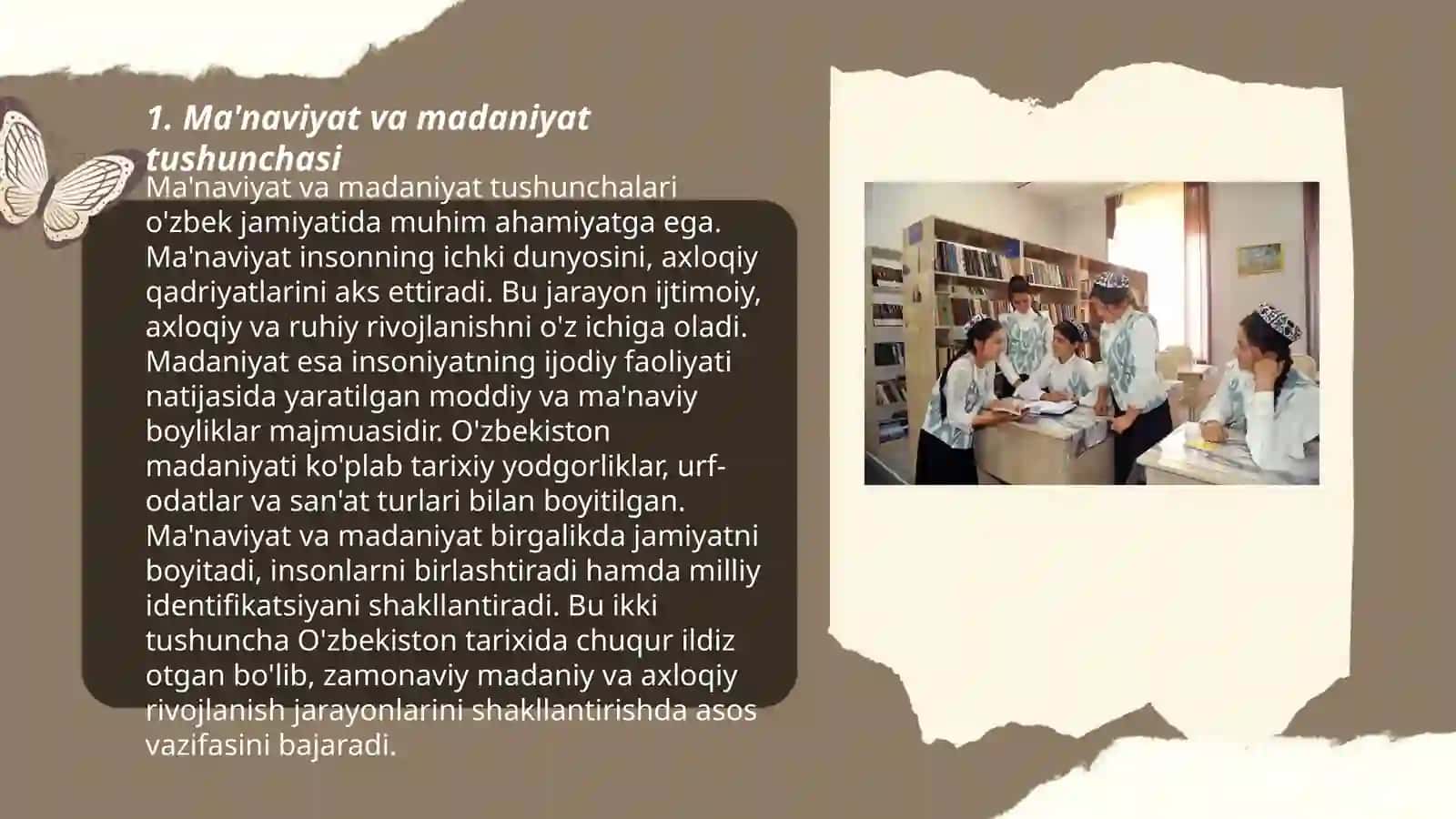 Maʼnaviy madaniyat tushunchasi. Axloqiy immunitet. Estetik immunitet 3