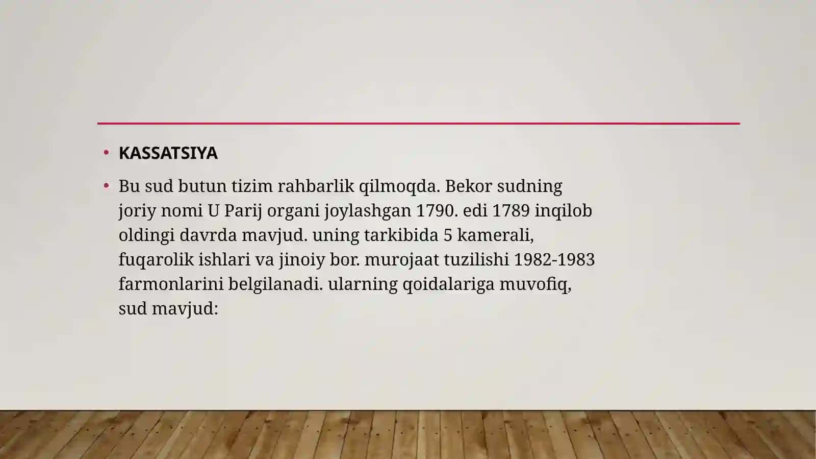 HOZIRGI FRANSIYA DAVLATIDA SUD SISTEMASI 3