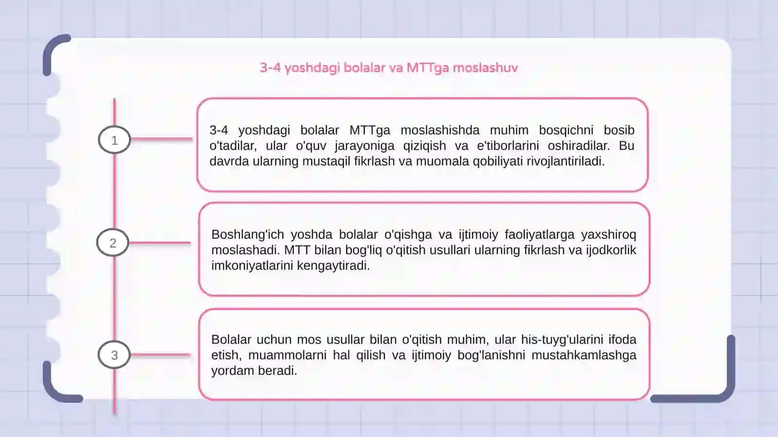 3-4 yoshdagi bolalarning MTTga moslashuvi 3
