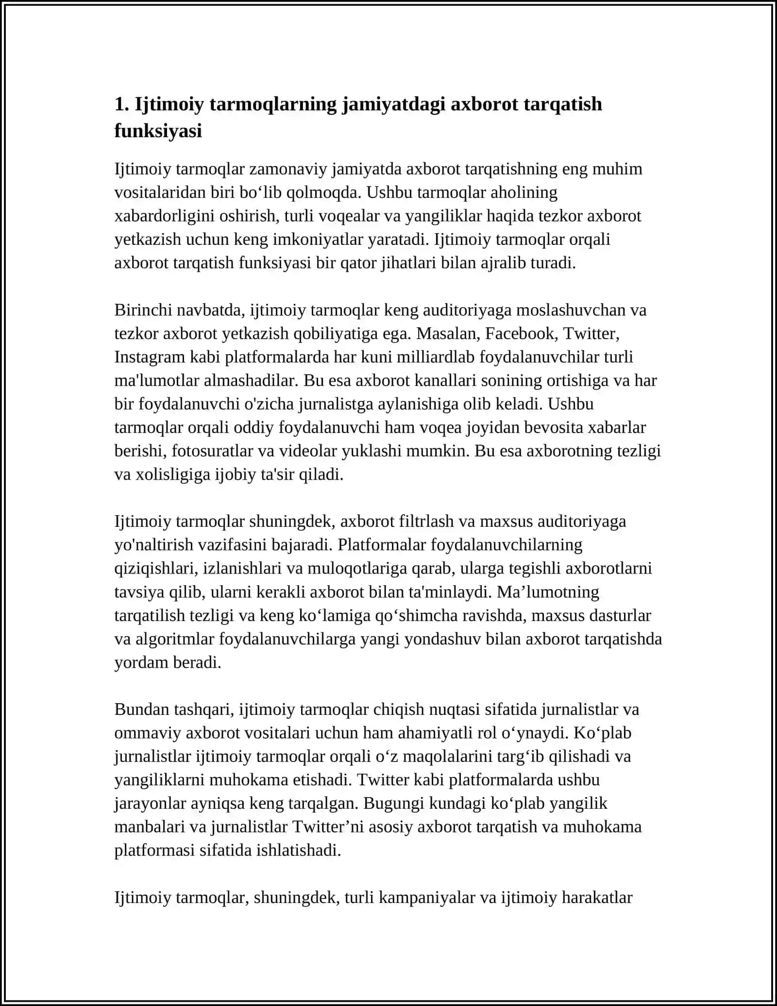 IJTIMOIY TARMOQLARNING JAMIYATGA FUNKSIONAL BOʻLIQLIGI 3