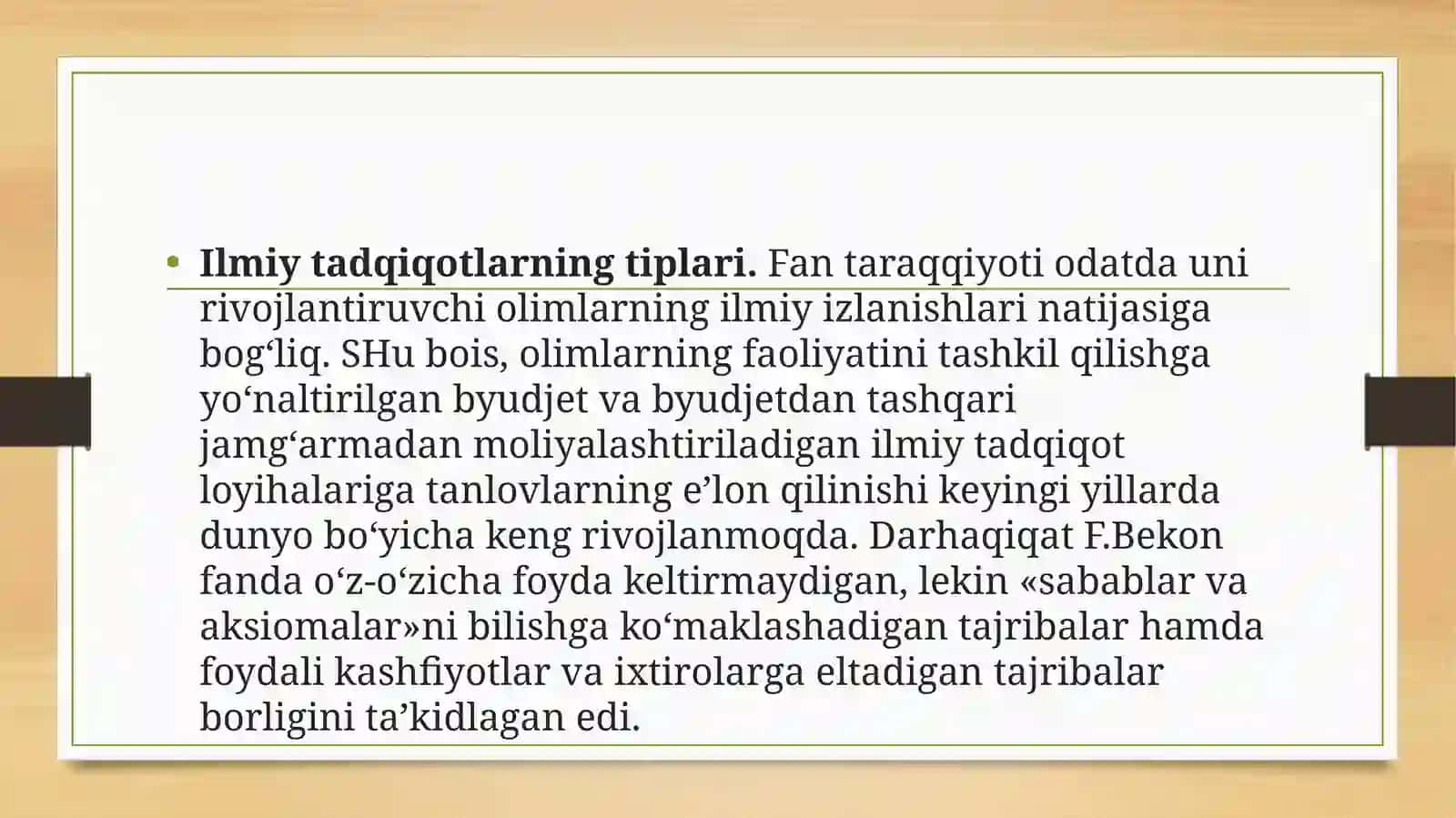 Ilmiy Tadqiqotning Tiplari 3