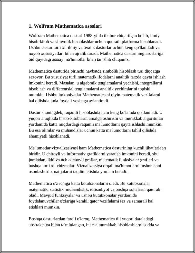 Wolfram Mathematica 3