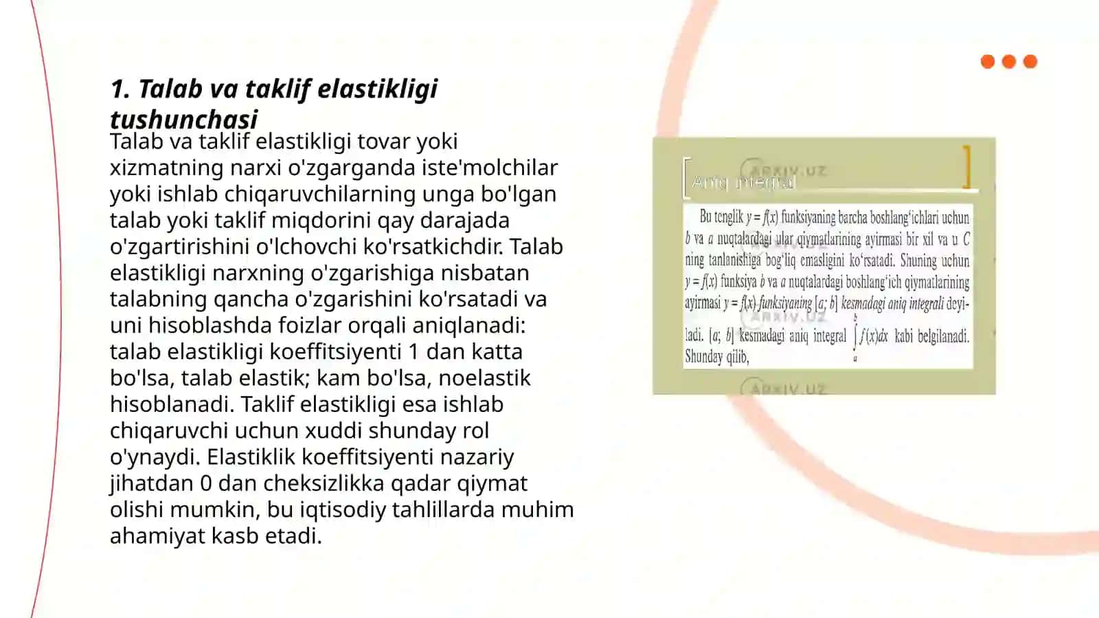 Talab va taklif elastikligiga koʻra soliq yukini hisoblash 3