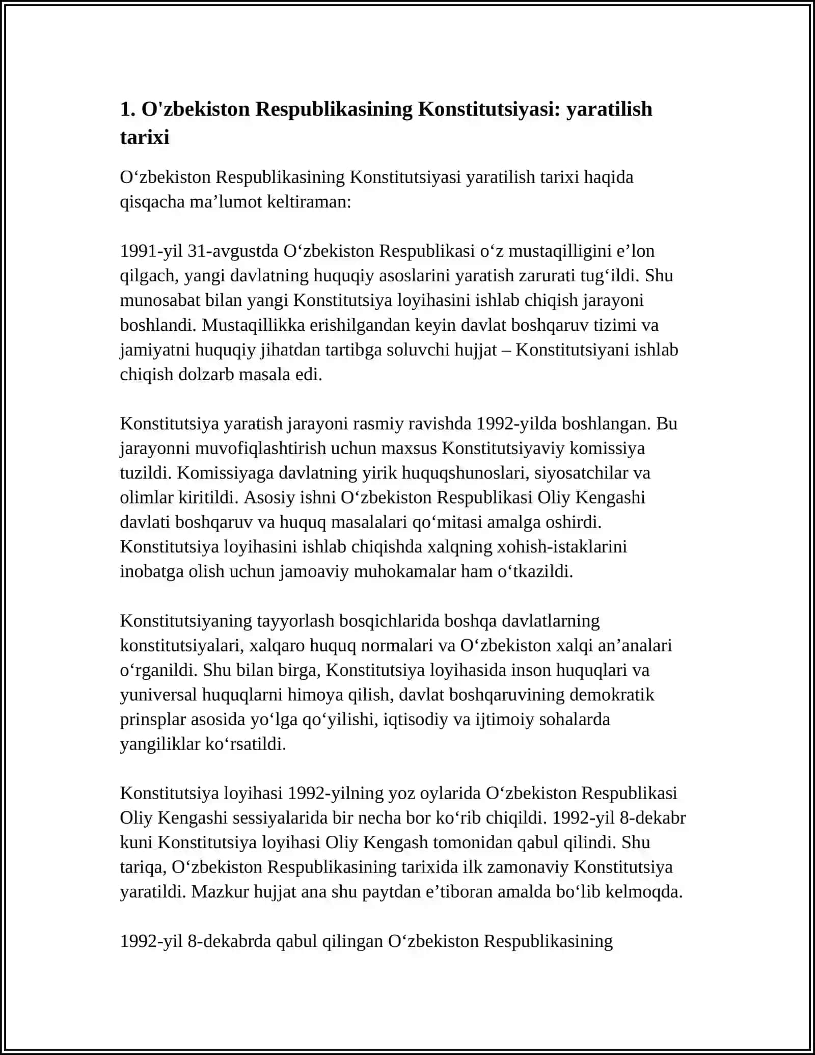 KONSTUTSIYA 21-ASR ZAMONAVIY UZBEKISTAN ASOSIY QONUNI 3