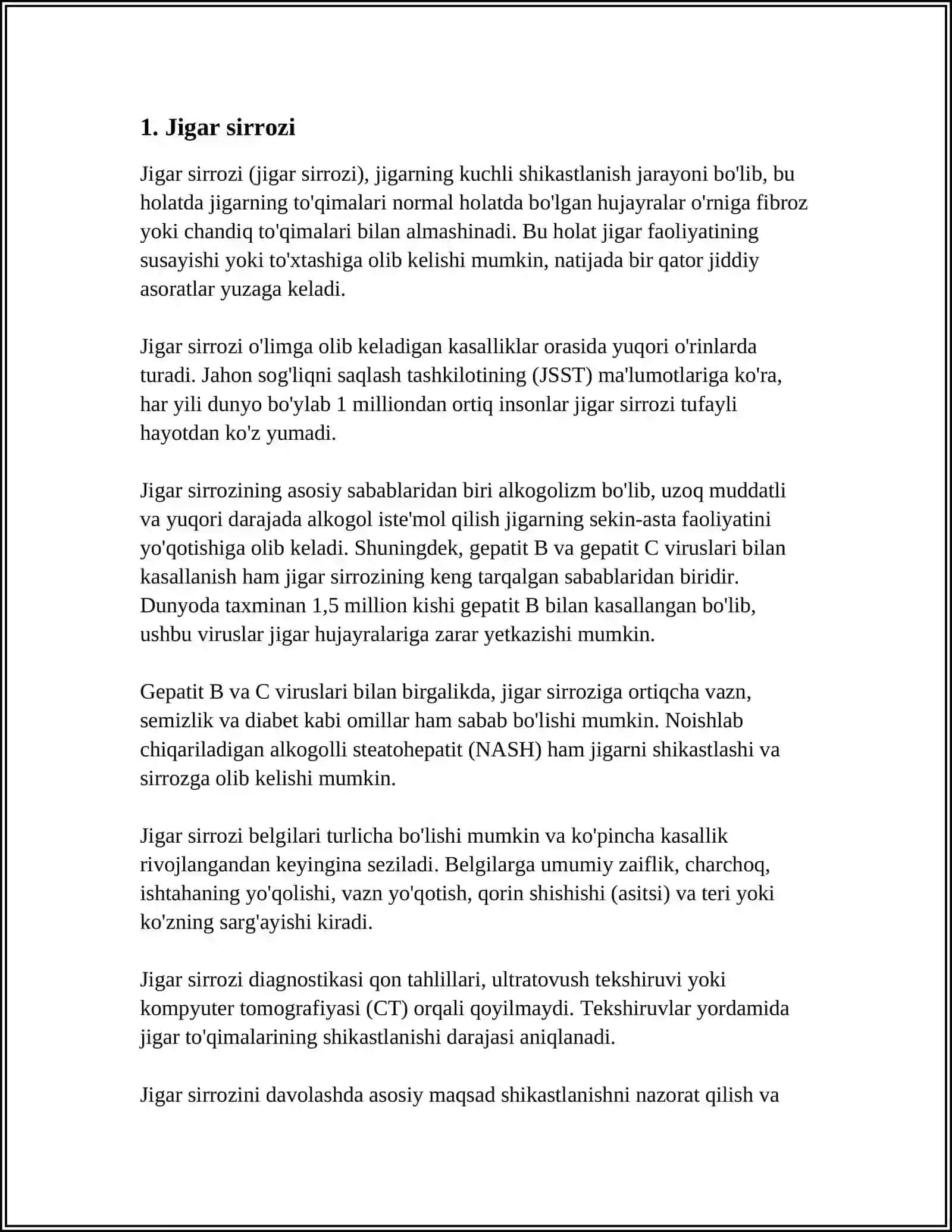 Jigar kasaliklari 3
