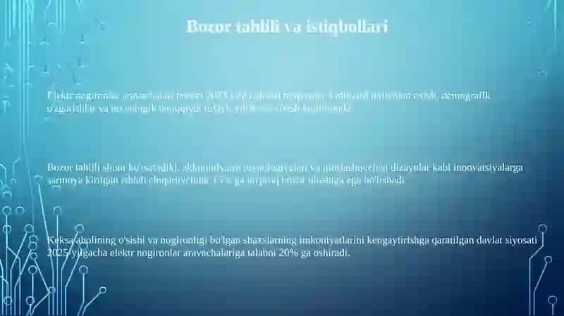Elektr nogironlar aravachalarini ishlab chiqarish 3